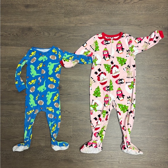 Carter's 2T Blue & 3T Pink Footies GUC, 15% off w 2+ bundle! - Picture 1 of 13